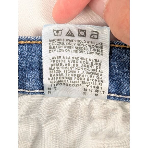 Wrangler Jeans Mens 34x30 Blue Straight Leg Denim - Picture 9 of 10